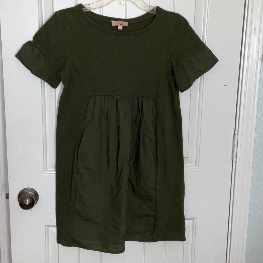 GB girls Forest Green Casual Dress